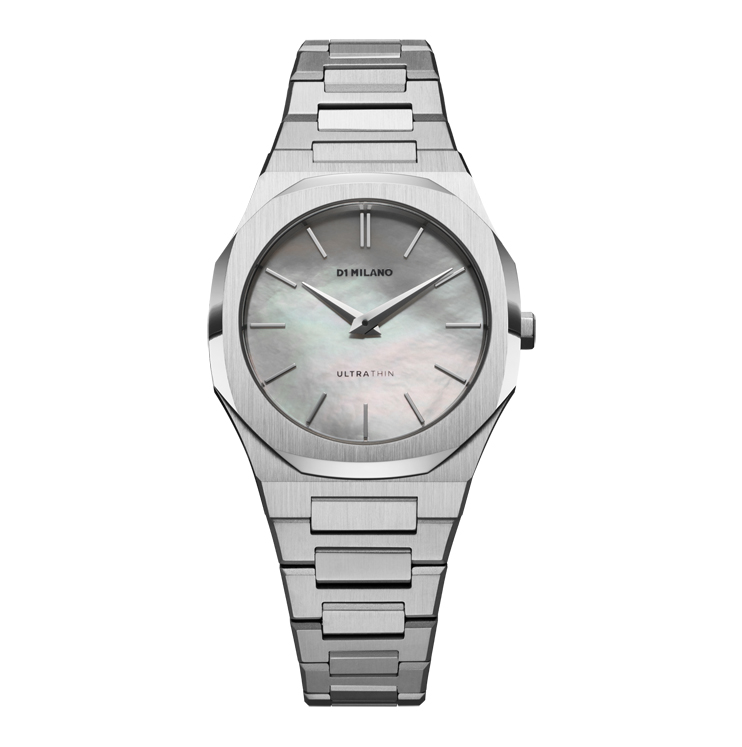 D1 Milano Ultra Thin Watch Bracelet 34mm – Mop Silver