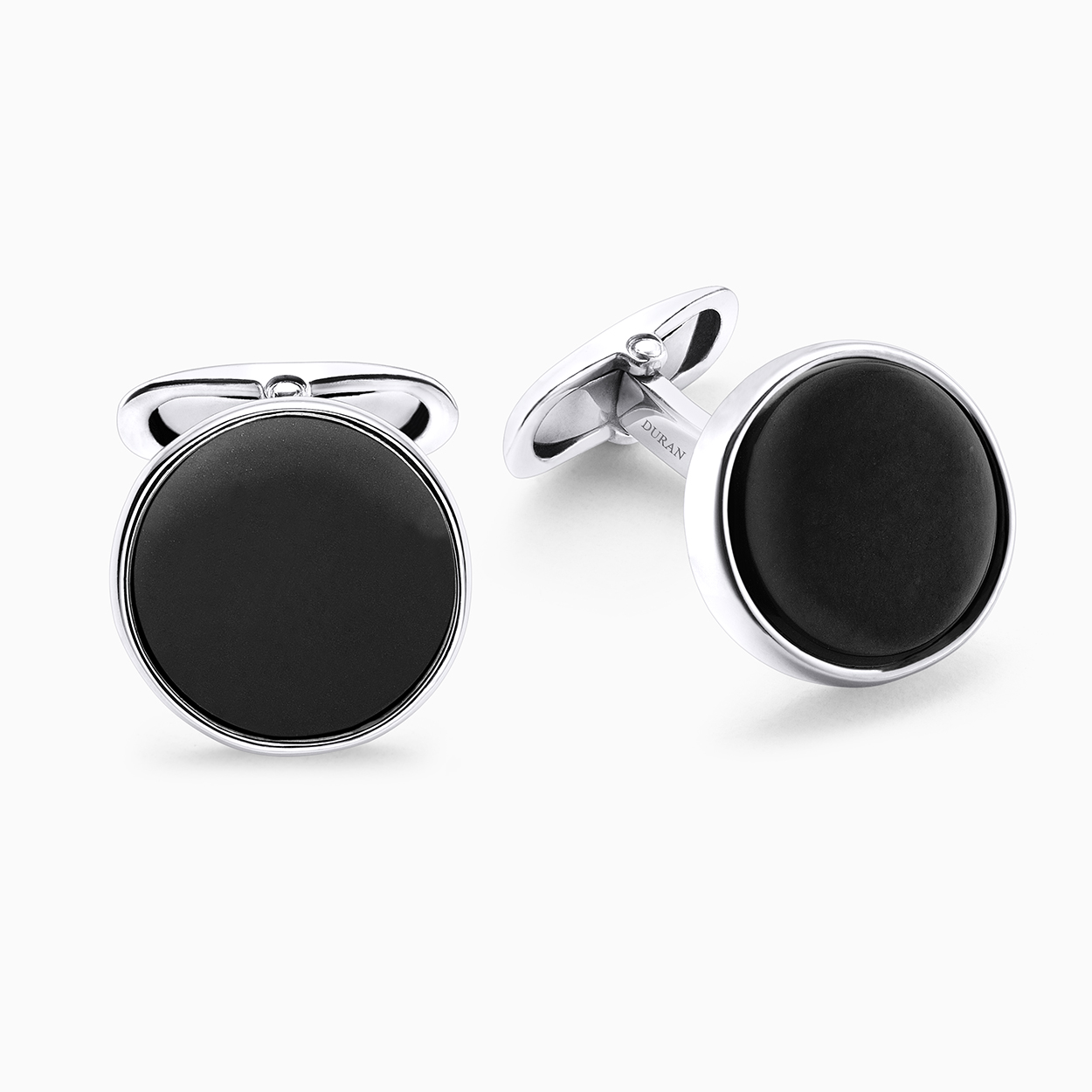 Durán Silver Cufflinks with Onyx