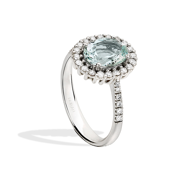 Durán Ring with Aquamarine