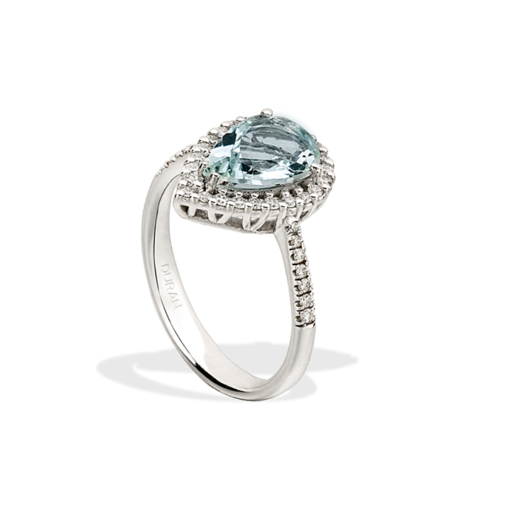 Durán Ring with Aquamarine