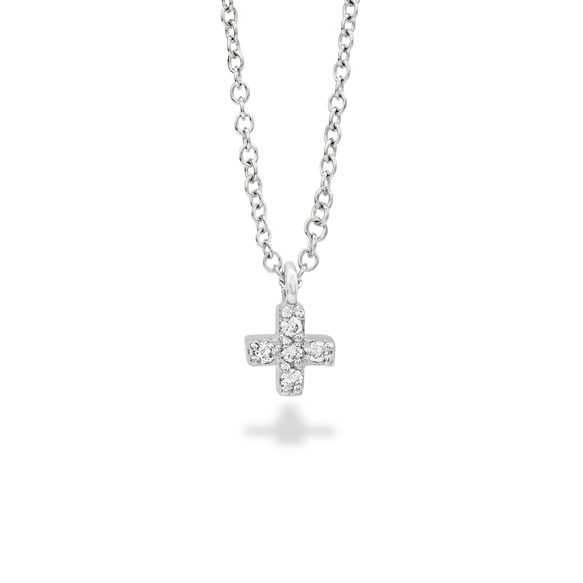 Durán Mini Cross Diamond Pendant