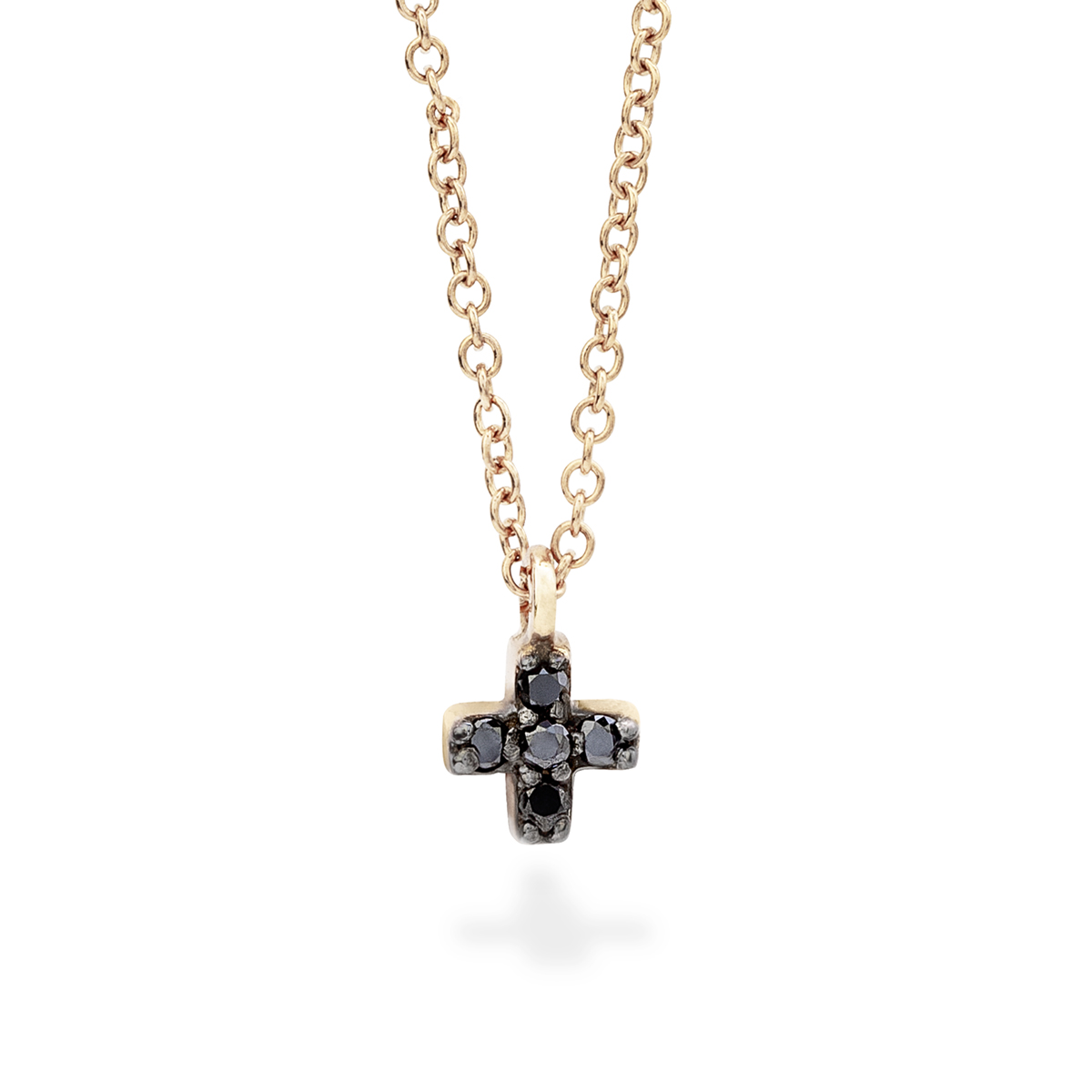 Durán Mini Cross Diamond Pendant