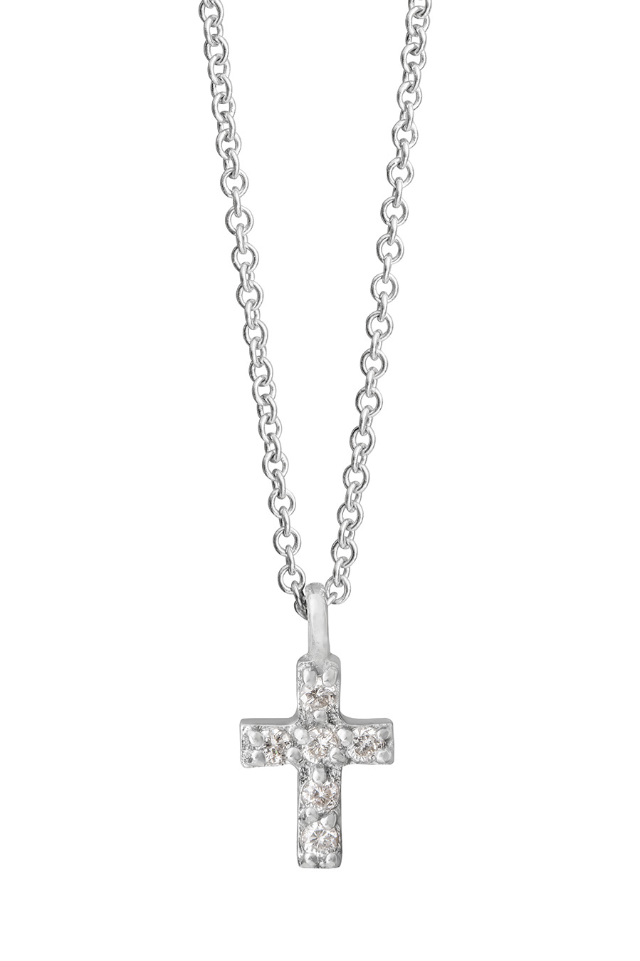 Durán Mini Cross Diamond Pendant