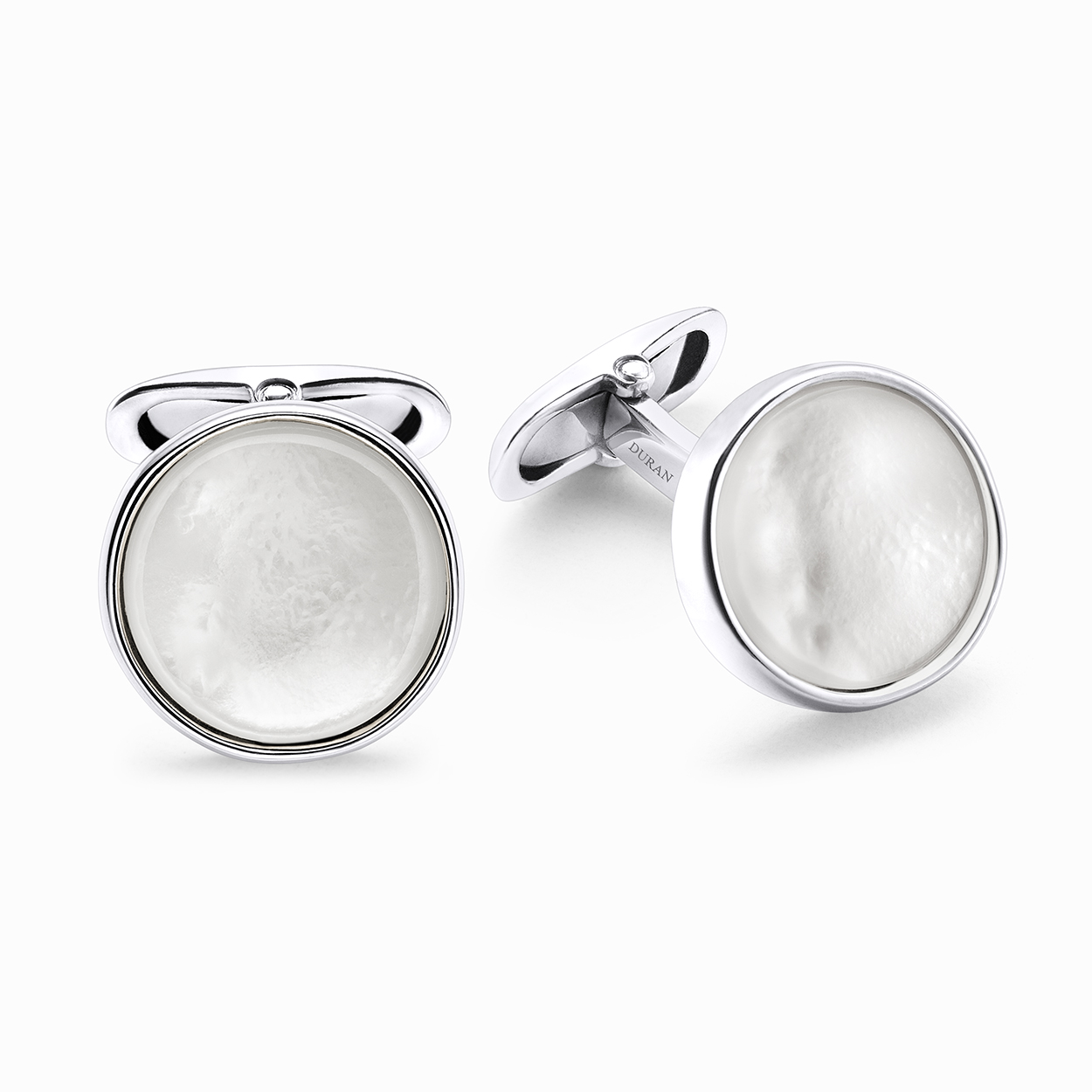 Durán Silver Cufflinks with Mother of Pearl