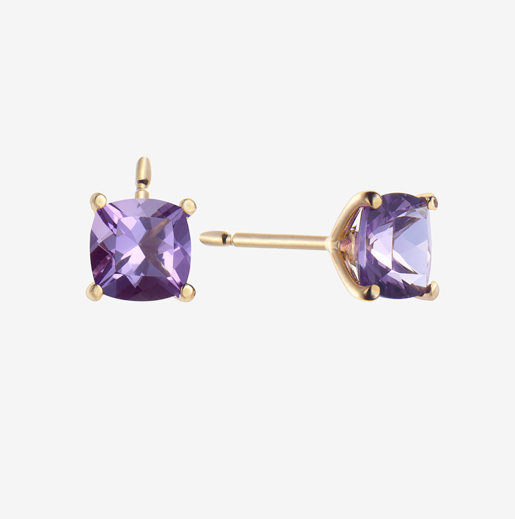 Durán earrings with amethyst