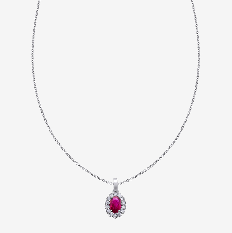 Durán pendant with ruby