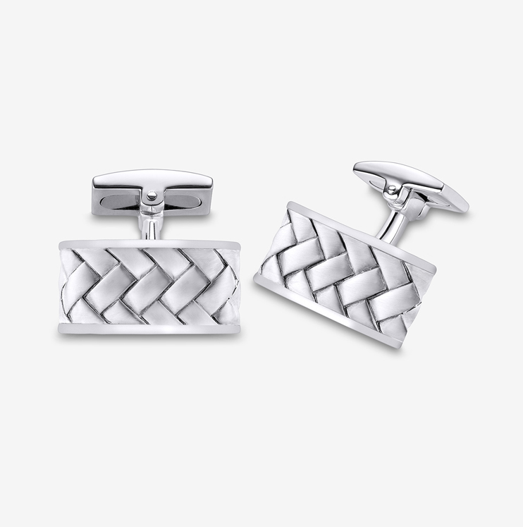 Durán silver cufflink